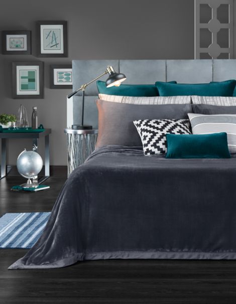 Cobertor Liso Grafito