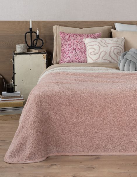 Cobertor Borrega Liso Cabana