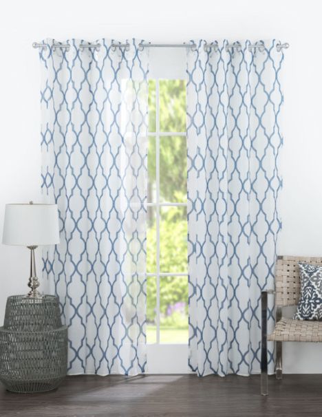 Cortinas Tipo Lino Estampadas