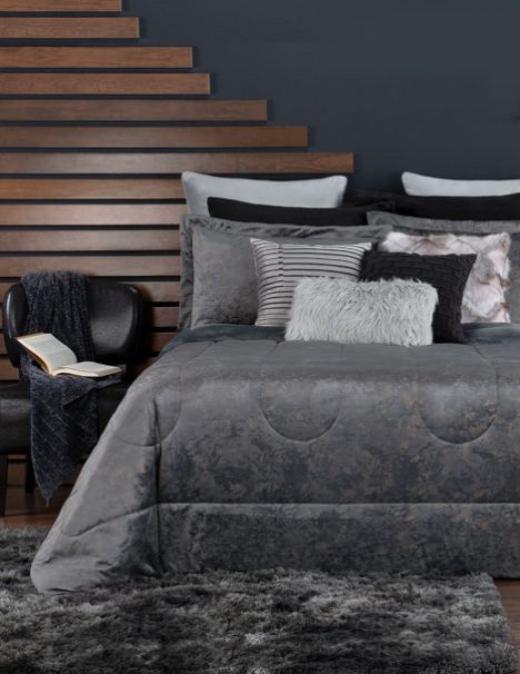 Edredón Luxus Velvet Metálico Mina