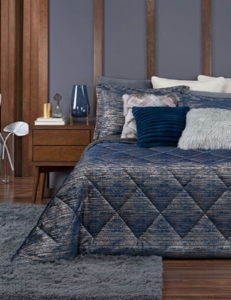 Edredón Luxus Velvet Metálico Cascada