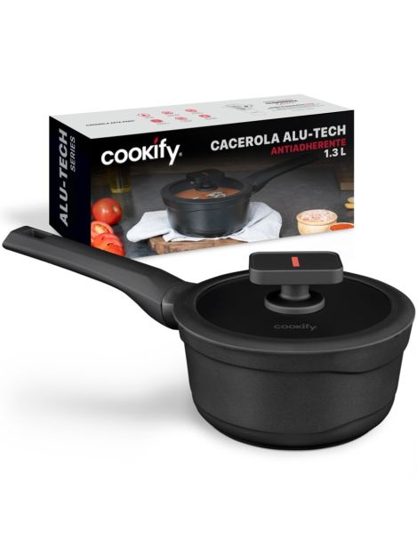 Cacerola de Aluminio Fundido con tapa 16 cm