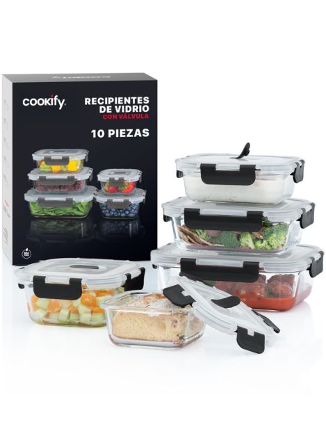 Recipientes de Vidrio Set de 10 piezas 