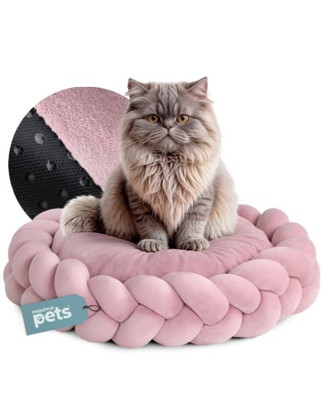 Cama redonda diseño Trenzado para Mascota 