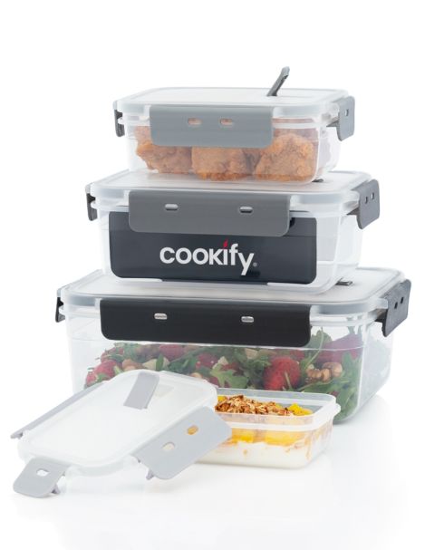 Recipientes de Plástico Rectangulares Set de 8 piezas