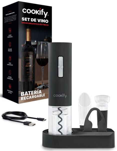 Set de Sacacorchos de Vino Eléctrico