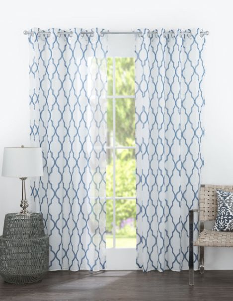 Cortinas Tipo Lino Estampadas