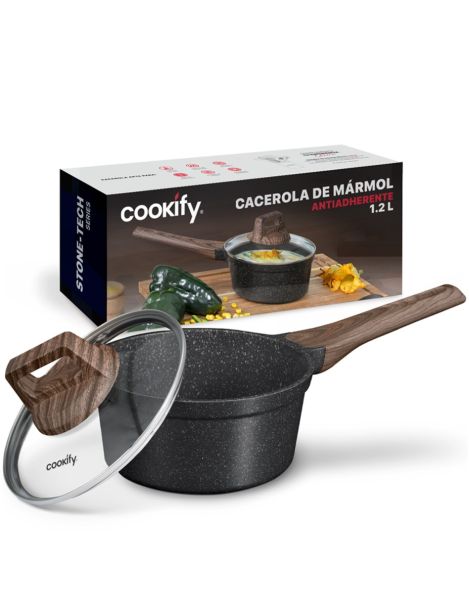 Cacerola de Mármol con tapa 16 cm